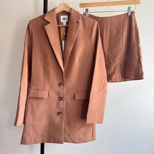 Tiger Mist blazer + skirt set